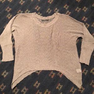 LF Millau Sheer Cropped Sweater with Openish Back